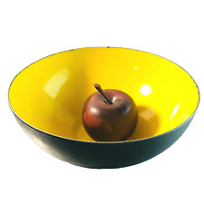 TORBEN ORSKOV Schale KRENIT Herbert Krenchel 20,5 cm gelb Emaille Email