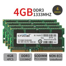 16GB Kit 4x 4GB DDR3 SODIMM