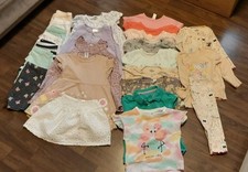 Mädchen Kleidung  Paket Sommer Gr. 80/86 - 24x Teile / T-Shirt`s,Kleider, Hosen