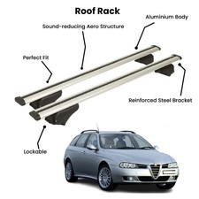 2 Pcs Silver Cross Bars for