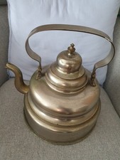 Schöner alter Teekessel Messing 27 cm Durchm Höhe ca 25 cm antike vintage shabby