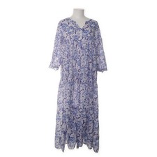 Aurobelle, Maxikleid, Größe: S/M, Weiß/Lila/Blau, Blumen, Damen #iIy