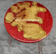 Roter Epoxidharz Tisch Live