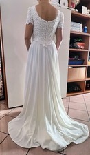 Brautkleid Bella Paris Größe L Schleppspitze