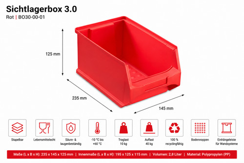 Stück sichtlagerbox 0 - 30,