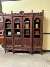 Antiker imposanter Neogotischer Bücherschrank, Vitrine- Lieferung möglich!