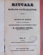 Rituale Romano- Sangallense, Pars 1: Rituale Sacramentorum et Exequiarum Petri, 