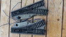 Märklin M H0 Elektrische Weiche L + R Gleis Schiene Schienen Eisenbahn Modellbau