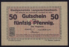 Langenschwalbach: 50 Pfennig 1917 o.A.