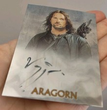 Lord Of The Rings Aragorn Viggo Mortensen Chrome Topps Trading Card Autograph