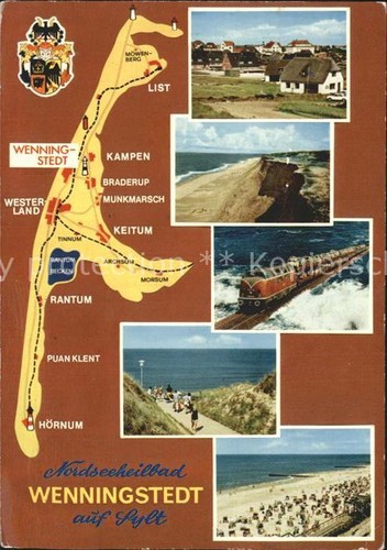 Wenningstedt sylt landkarte - wenningstedt,