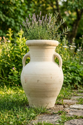 Amphore terracotta 60cm - terracotta,