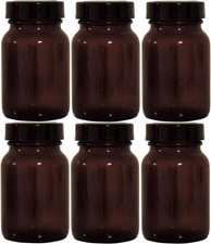 Braunes Apothekerglas Set