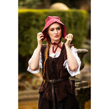 Mittelalter-Bundhaube Rot