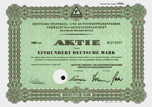 Deutsche steinzeug 1975 - ag,