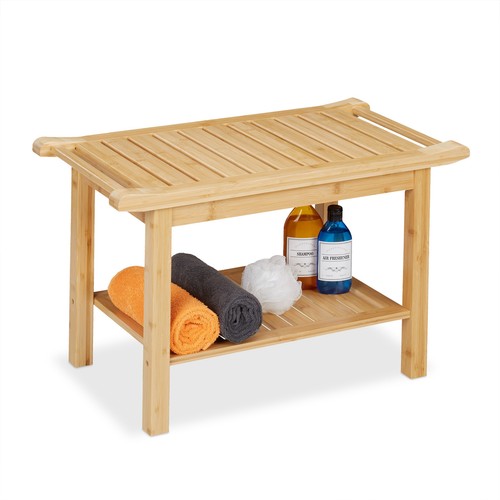 Badhocker duschbank bambusbank - badhocker,