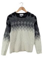 LOUIS LONDON Damen Pullover Einheitsgröße Mehrfarbig Strickmuster Casual