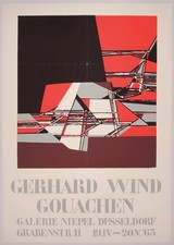 WIND, GERHARD - GOUACHEN Ausstellungsplakat Galerie NIEPEL Düsseldorf 1963