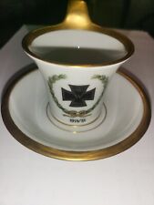 Antik kpm 1. Weltkrieg eisernes Kreuz verziert Tasse und Untertasse deutsch 1914