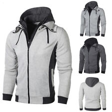 Herren Kapuzenpullover Sweatjacke Hoodie Sweatshirt Pullover Sport Basic Coat DE