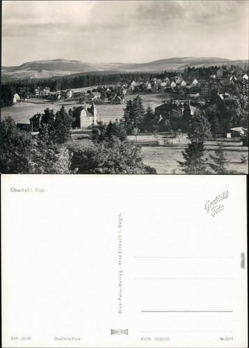 Ansichtskarte oberhof - ansichtskarte,