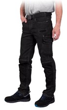 Jeans-Arbeitshose schwarz Stretch-Jeans Arbeitsbundhose Gr. 46-60 Montagehose