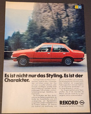 B45. OPEL Rekord Werbeanzeige Werbung Reklame 1979