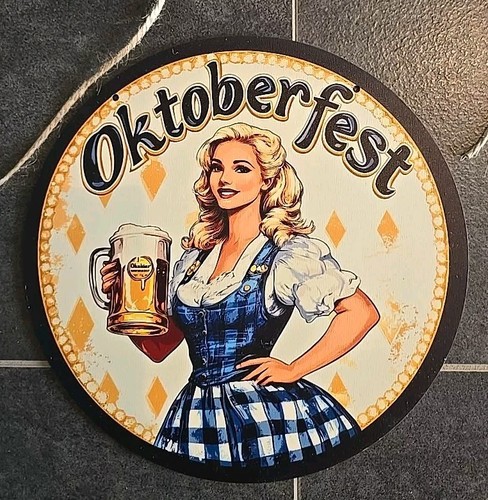 Oktoberfest holzschild cafe - holzschild,
