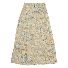 Vintage Damen Faltenrock Brown