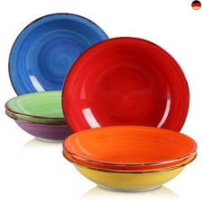 vancasso Suppenteller Steinzeug, BONITA 6-teiliges Tellerset, Ø 21,3 cm 