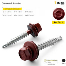 Trapezblech Schrauben Bohrschrauben selbstbohrend Dichtscheibe Dach 25 - 100 mm