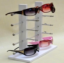 Ladeneinrichtung, Ständer, Brillenständer aus Holz für 10 Brillen Neu 1 Stück