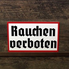 Schild rauchen verboten retro - schild,