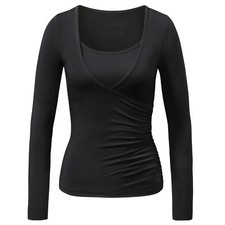 Wrap-Shirt - Black Schwarz von