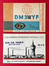 2 x DDR QSL Radio Karte FORST Lausitz 1967/74 VEB Forster Tuchfabriken ( 153239