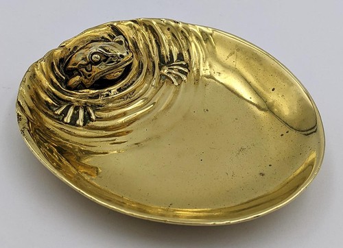 Antiker bronze froschkopf - bronze,