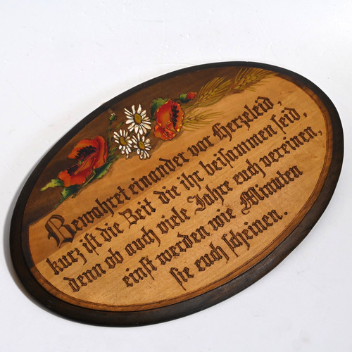 Handbemalt haussegen auf - haussegen, holz