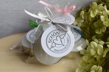 Gastgeschenk Schön, dass es dich gibt Teelicht mit Botschaft versch. Farbe