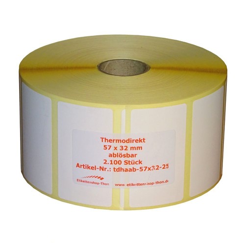 Thermo etiketten auf - etiketten, rolle