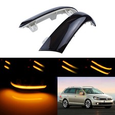 2x Schwarz Spiegel Blinker