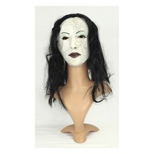 PORZELLANPUPPE MASKE & HAARE # Karneval Halloween Horror Puppe Kostüm Party Deko