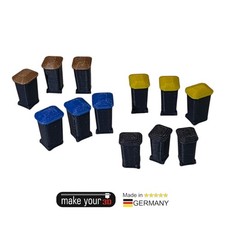 H0 Mülltonnen 1:87 SET 12