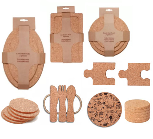 Set korkuntersetzer kork - set,