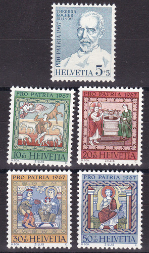 Schweiz 1967 853 mnh - schweiz, 853-57,