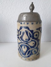 Bierkrug walzenkrug mit zinn - mit,