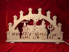 Schwibbogen Erzgebirge Handarbeit Weihnachtszeit Breite 67cm Höhe 40cm Nachlass 