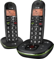 Doro PhoneEasy 105wr Duo DECT Telefon Set mit 2 Mobilteilen Anrufbeantworter