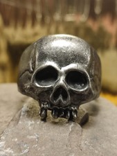 Herren Ring gr 64 Totenkopf in