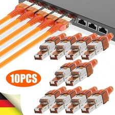 10x Netzwerkstecker CAT 7 Werkzeuglos RJ45- Netzwerk Metall Stecker Verlegekabel