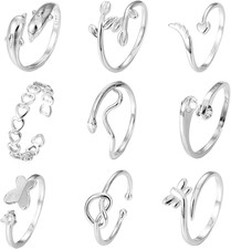 9 Stücke Ringe Set für